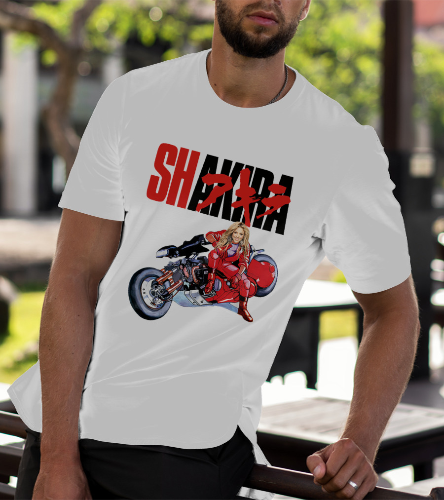 Shakira Akira Motorcycle Red Jacket T-Shirt