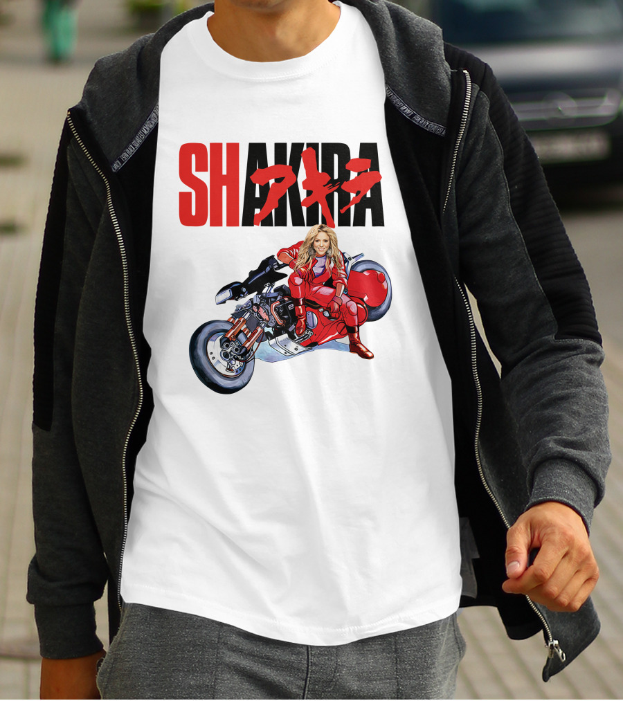 Shakira Akira Motorcycle Red Jacket T-Shirt