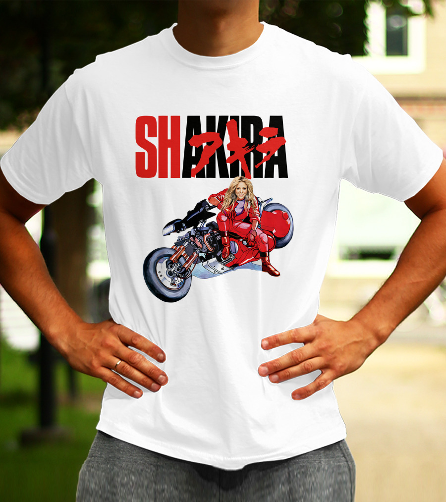 Shakira Akira Motorcycle Red Jacket T-Shirt