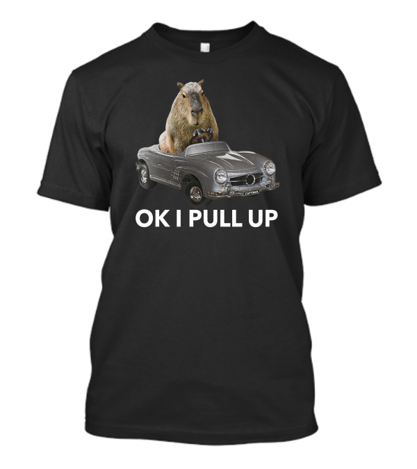 Capybaraman Driving Mercedes Capy Car T-Shirt