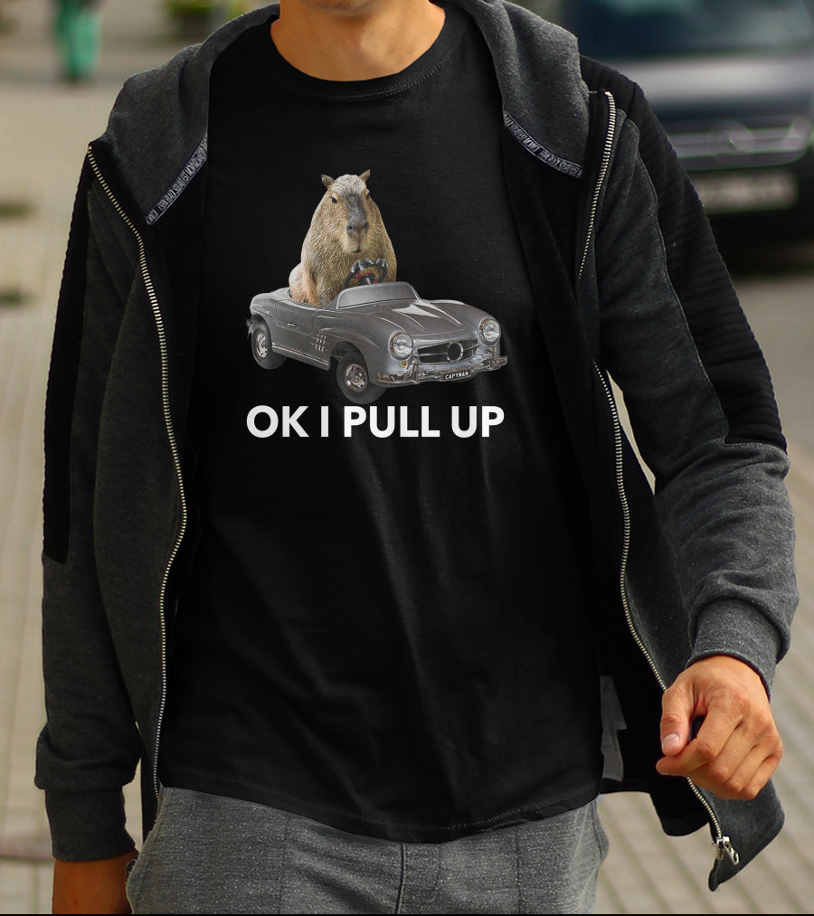 Capybaraman Driving Mercedes Capy Car T-Shirt