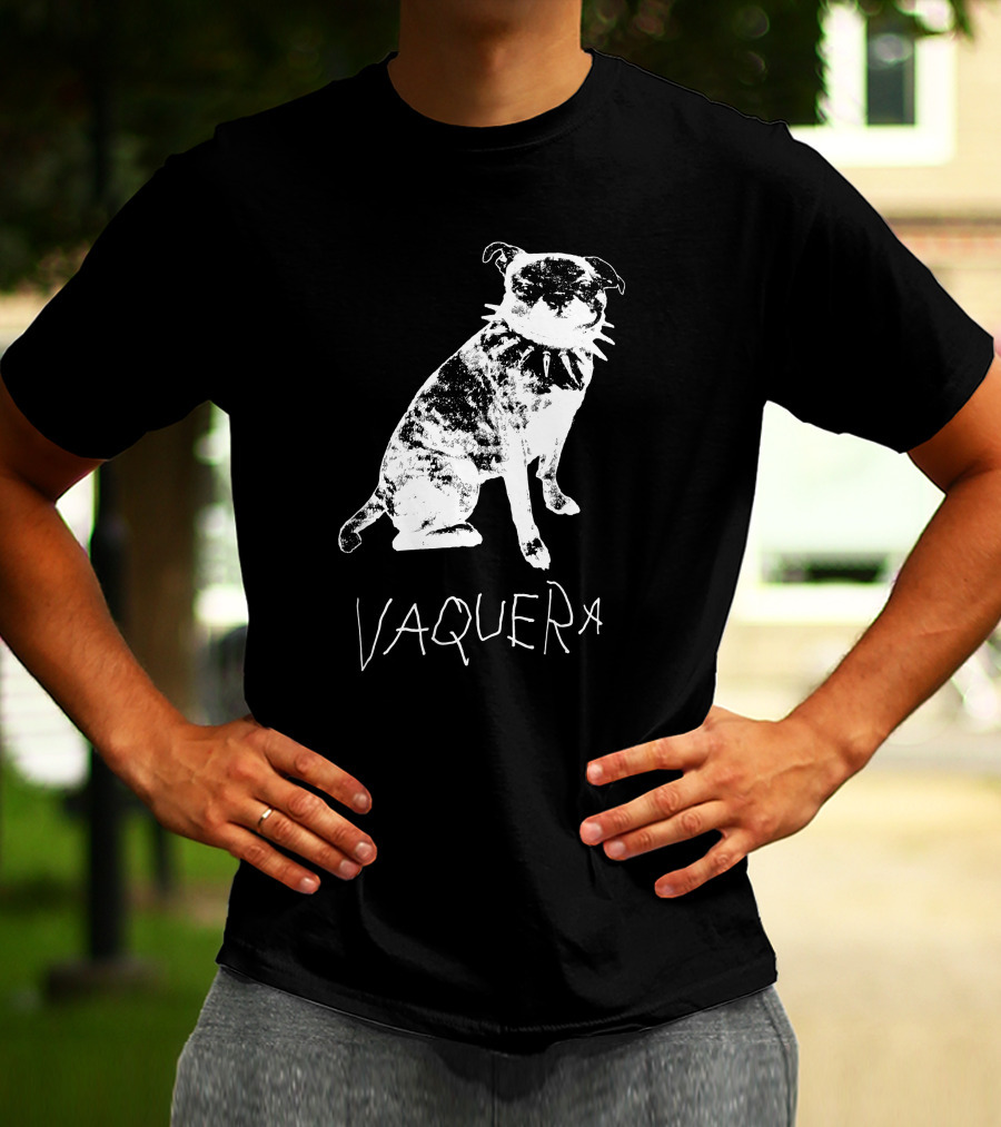 Vaquera Punk Dog Cowboy Hat Bandana Bold Attitude T-Shirt