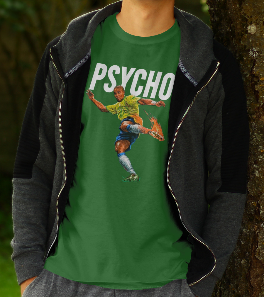 Adriano Psycho Soccer Kick With Flaming Shoe T-Shirt