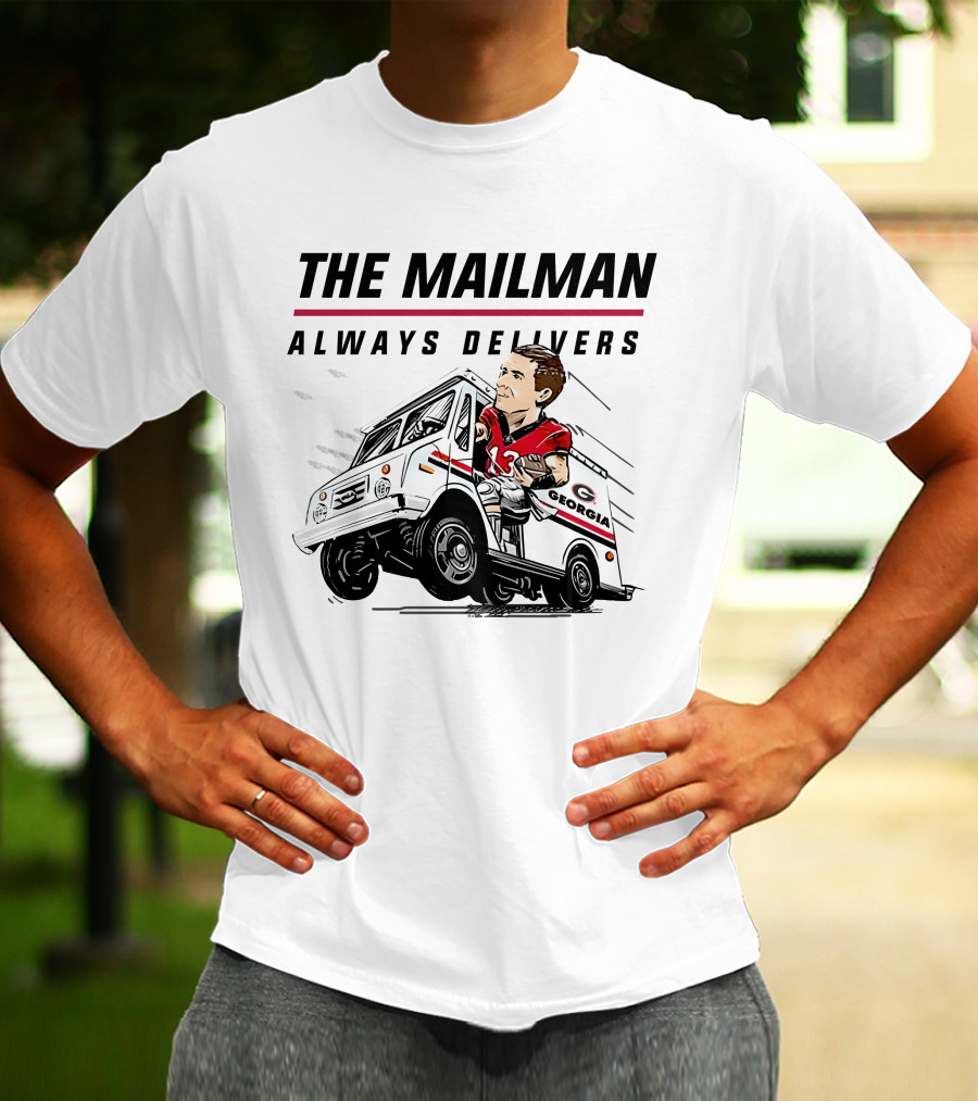 The Mailman Always Delivers Georgia Football Player T-Shirt