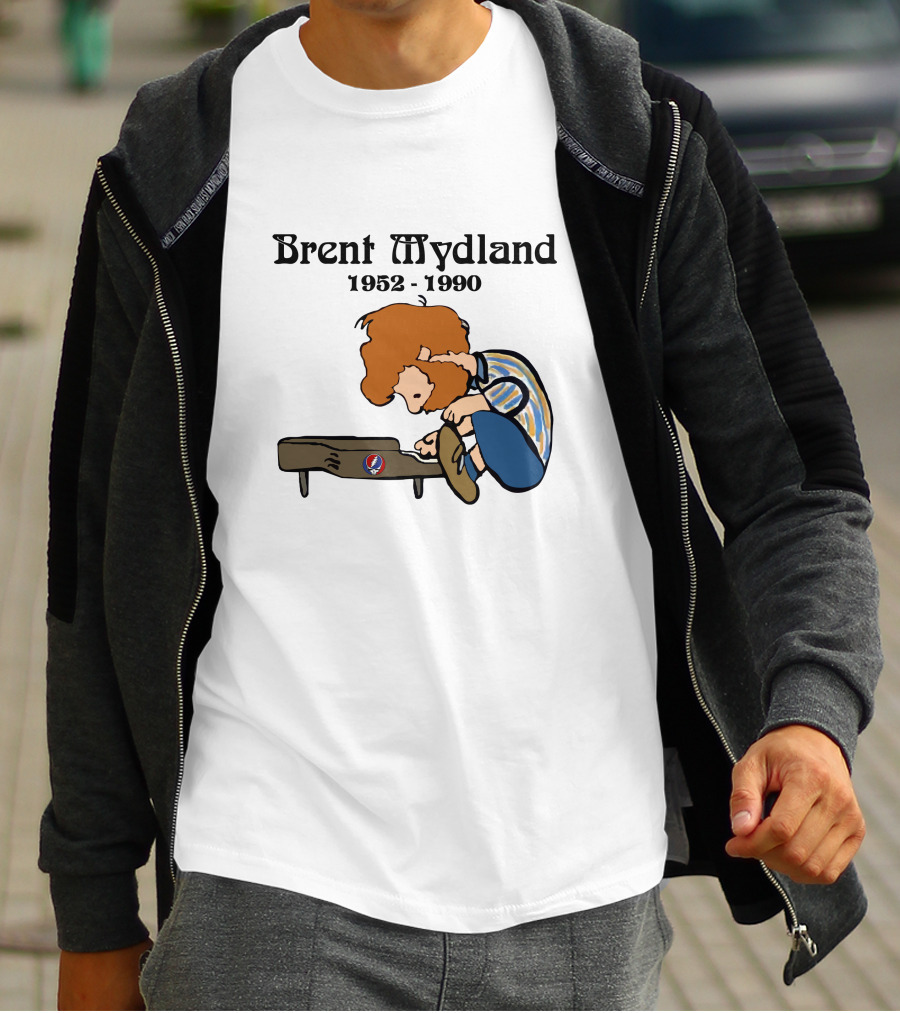 Peanuts X Grateful Dead Brent Mydland 1952 1990 T-Shirt
