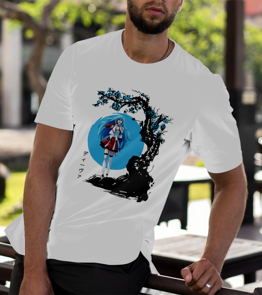 Vivy Fluorite Eye’s Song Blue Moon Anime Diva Character Sakura Tree T-Shirt