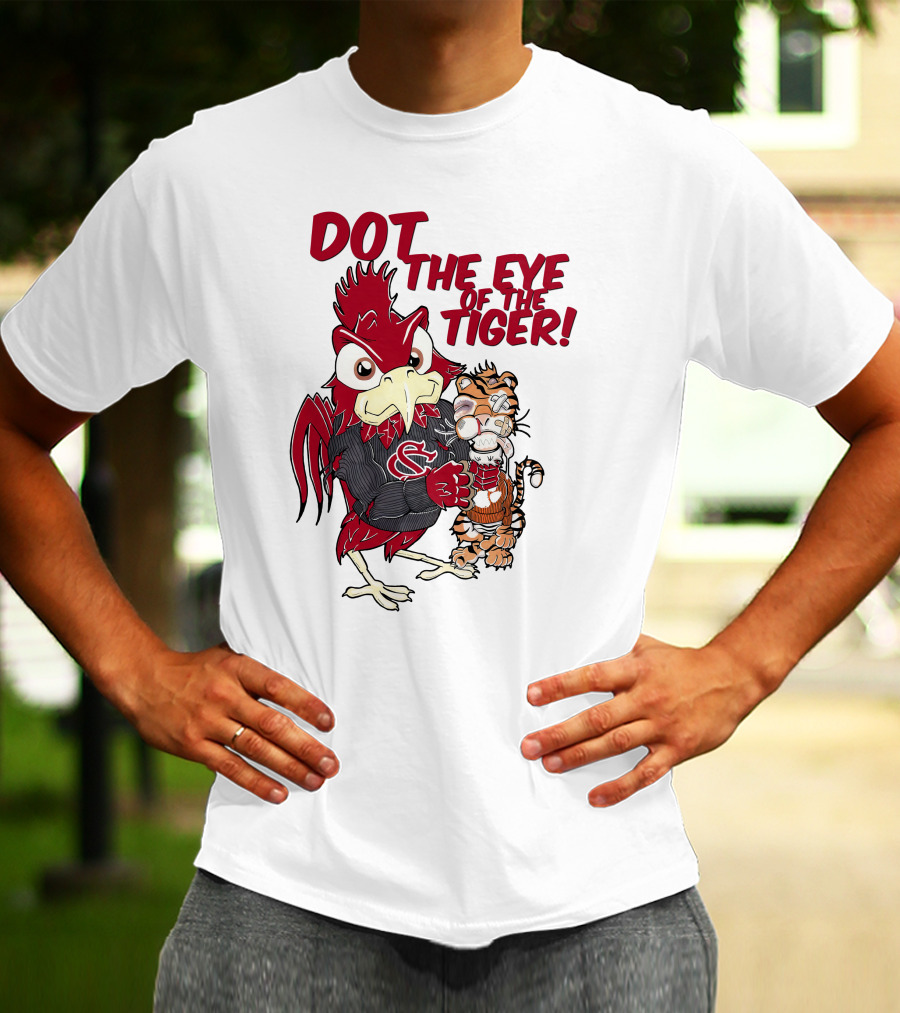Dot The Eye Of The Tiger South Carolina Gamecocks Beat Clemson Tigers T-Shirt