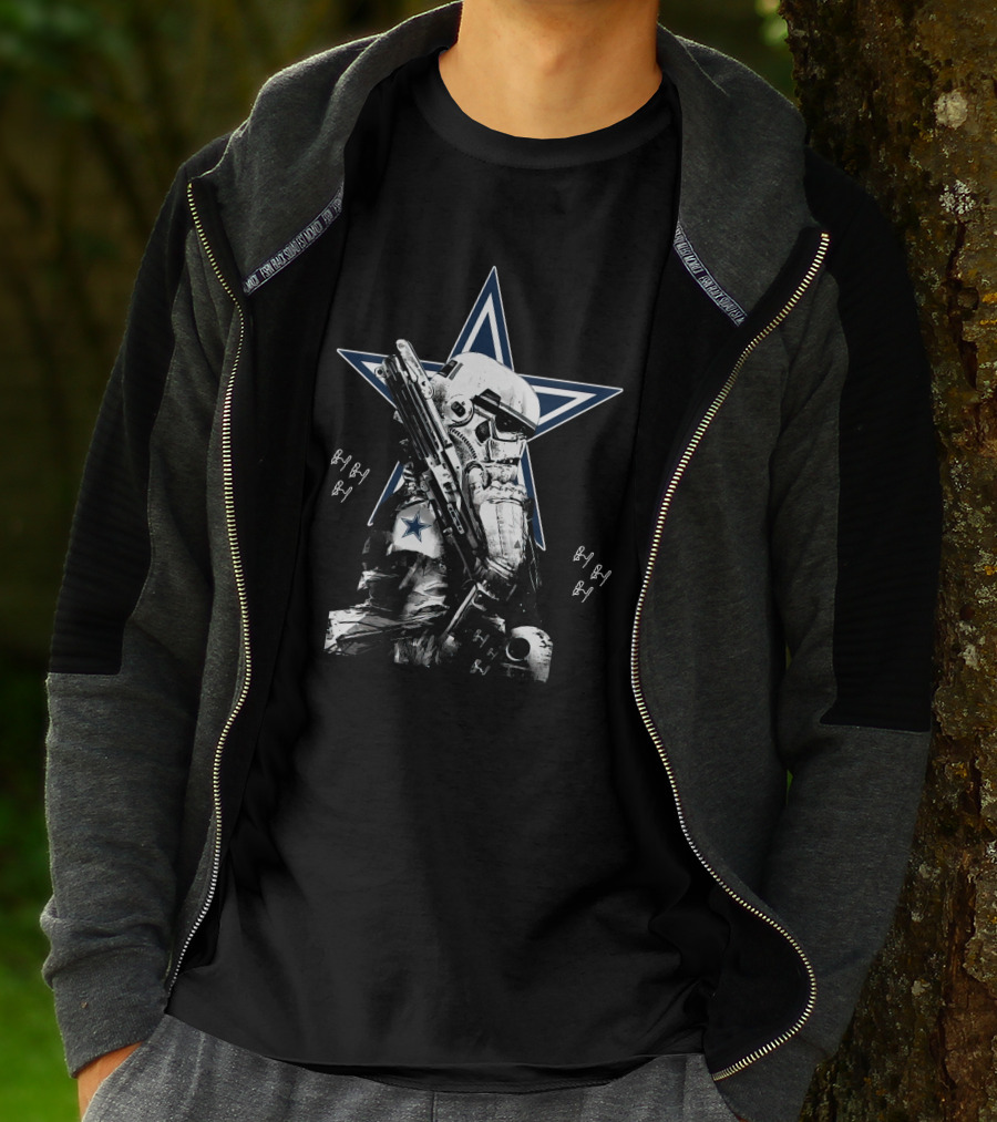 Stormtrooper Dallas Cowboys Star Wars Crossover Fan T-Shirt