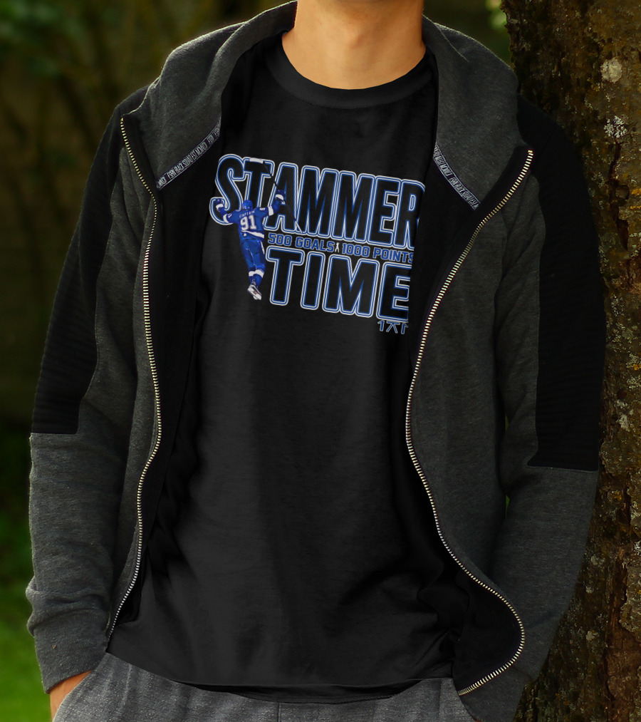 Stammer Time 500 Goals 1000 Points 91 Captain T-Shirt