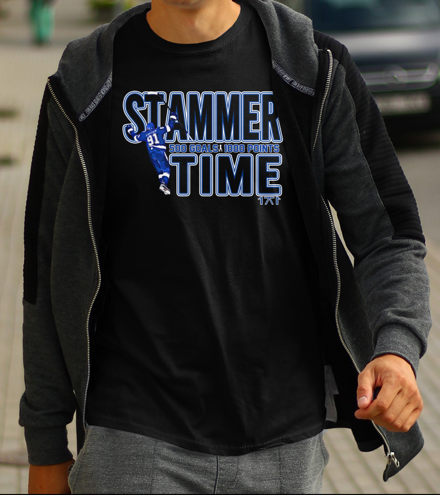 Stammer Time 500 Goals 1000 Points 91 Captain T-Shirt
