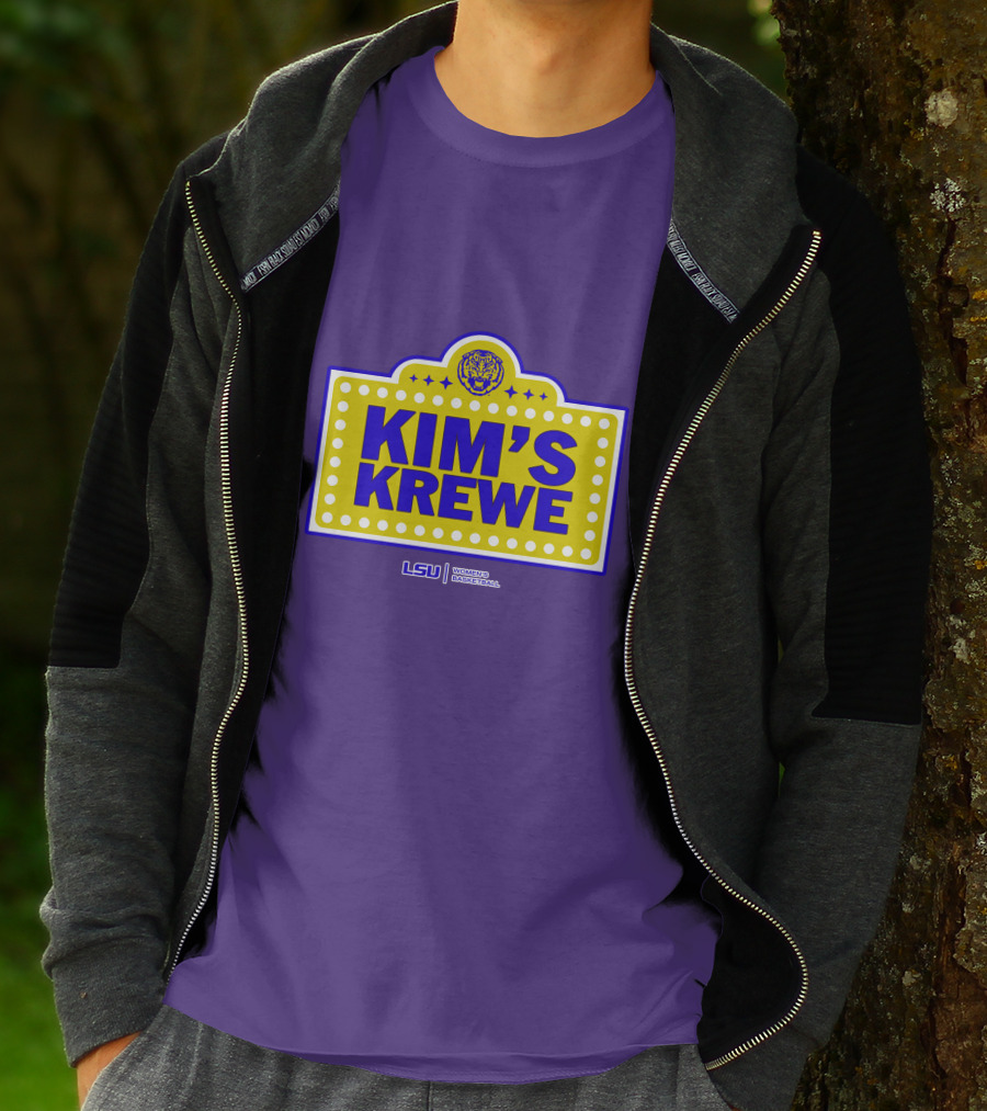 LSU Tigers Women's Basketball Kim's Krewe Featuring Iconic Tiger T-Shirt