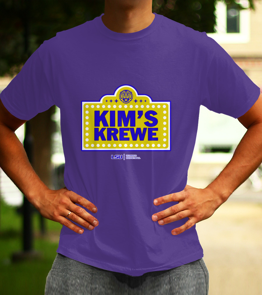 LSU Tigers Women's Basketball Kim's Krewe Featuring Iconic Tiger T-Shirt