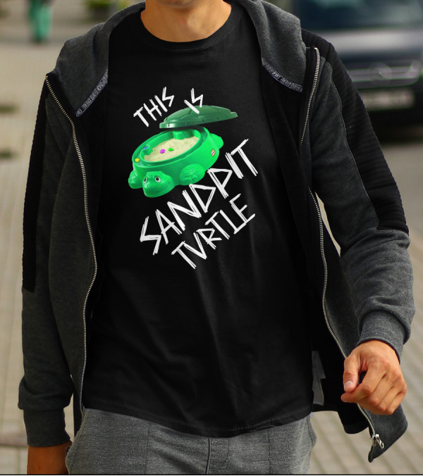 This Is Sandpit Turtle BMTH Meme White On Black Classic Merch T-Shirt