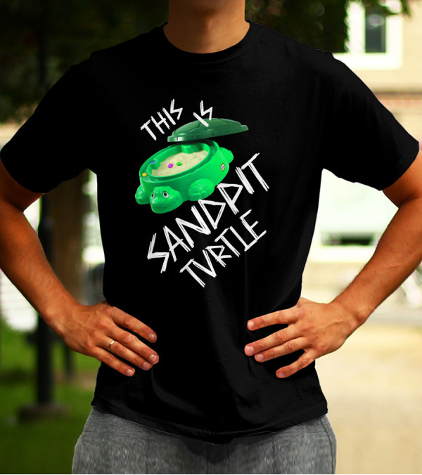 This Is Sandpit Turtle BMTH Meme White On Black Classic Merch T-Shirt