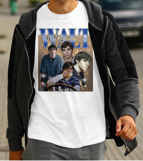 Breaking Bad Vintage 90s Drama Tv Series Walt Junior Photographic Merch Lightning Background T-Shirt