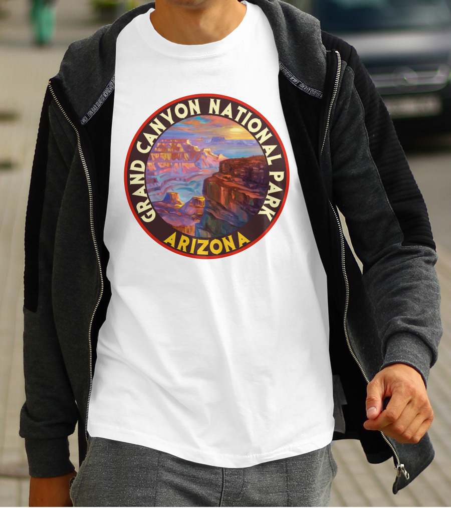 Grand Canyon National Park Arizona Vintage 80s Scenic Landscape T-Shirt