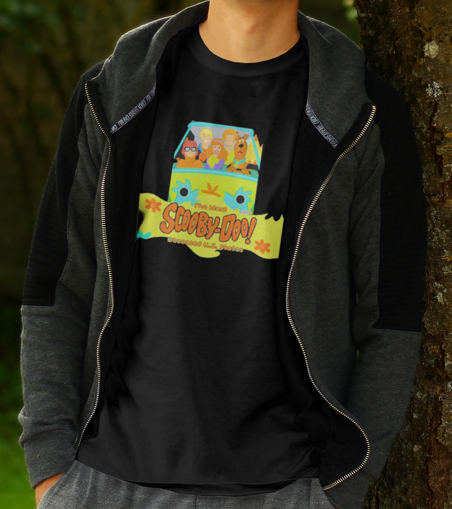 The Most Scooby Doo Obsessed U S States With Mystery Machine And Characters T-Shirt