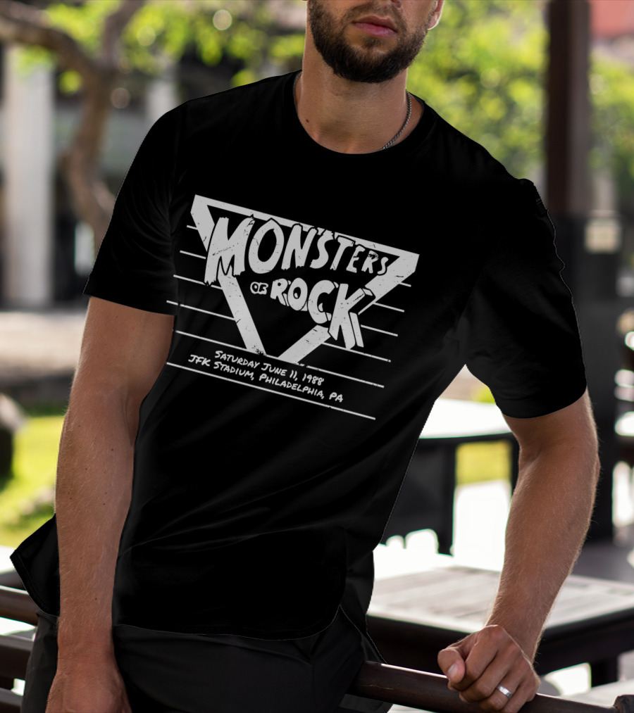 Monsters Of Rock Saturday June 11 1988 JFK Stadium Philadelphia PA T-Shirt