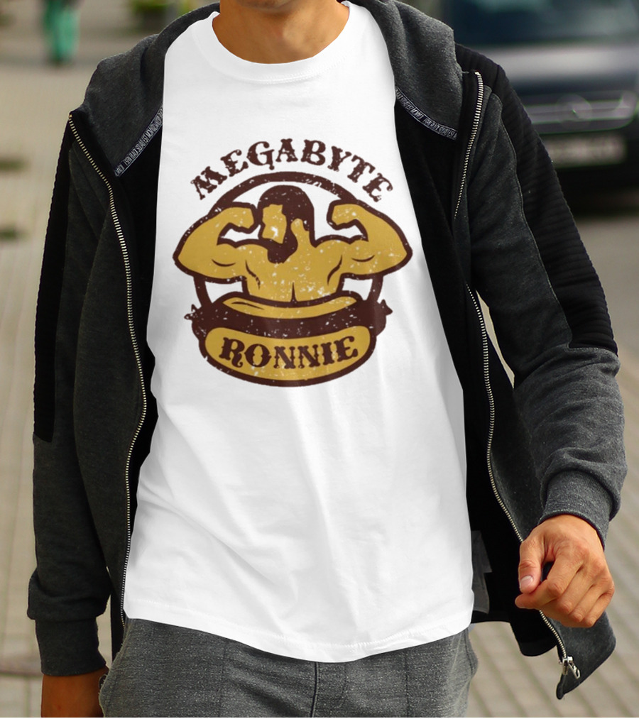 Megabyte Ronnie Flexing Muscles T-Shirt