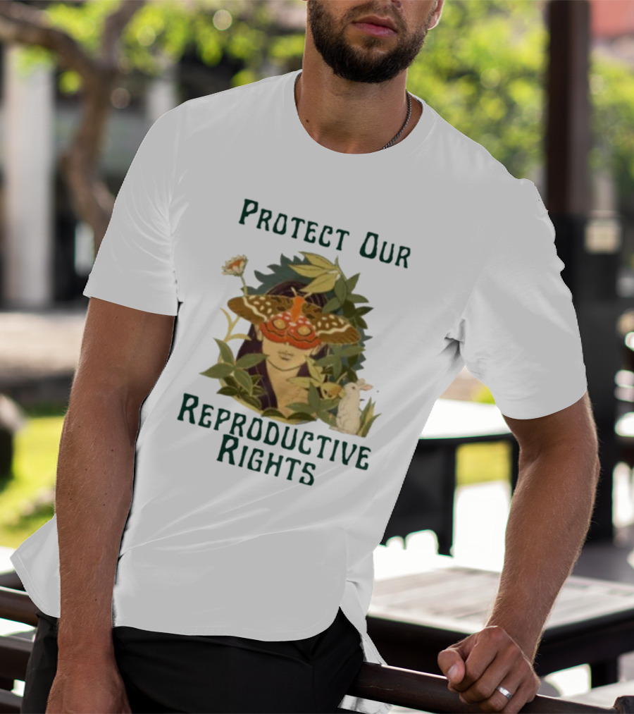 Protect Our Reproductive Rights Moth And Rabbit Nature Symbolism T-Shirt