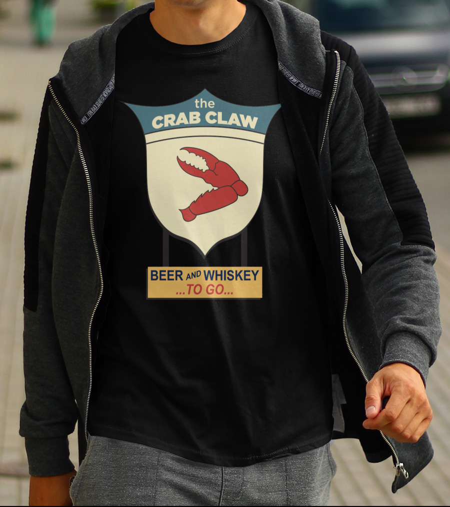 The Crab Claw Beer And Whiskey To Go T-Shirt