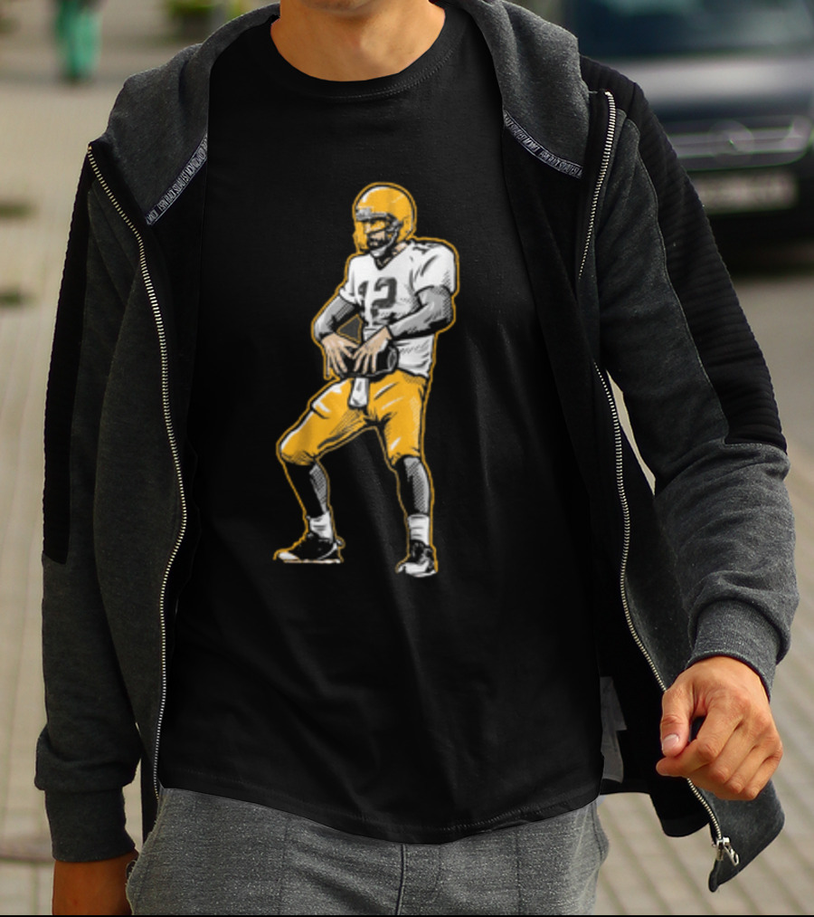 Aaron Rodgers Touchdown Celebration Football T-Shirt