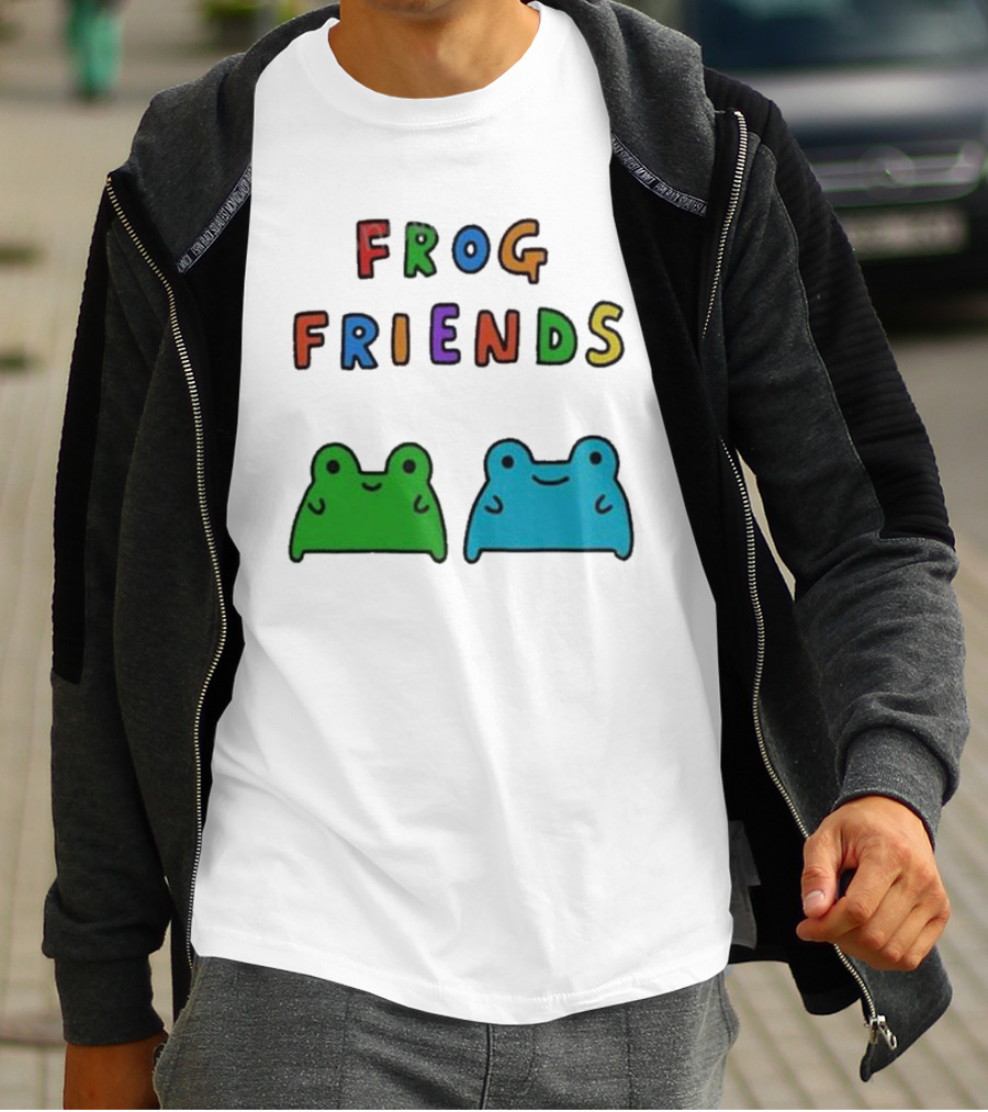 Frog Friends Comic Colorful Frogs T-Shirt