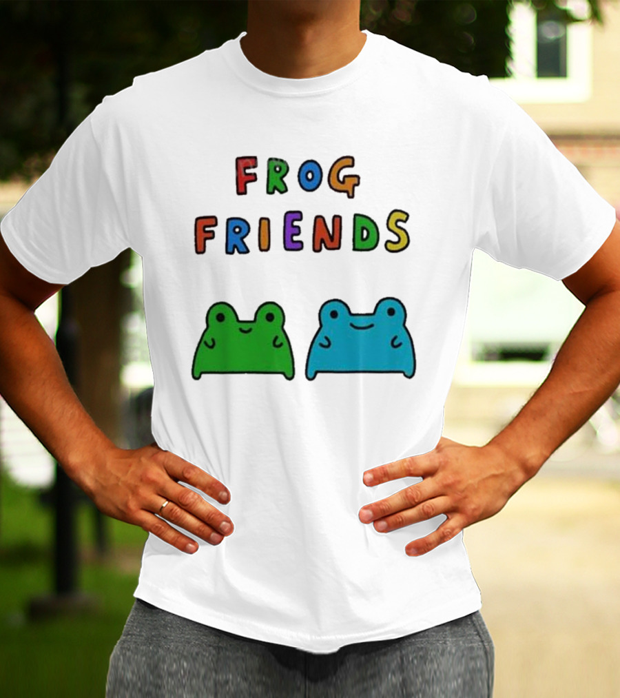 Frog Friends Comic Colorful Frogs T-Shirt