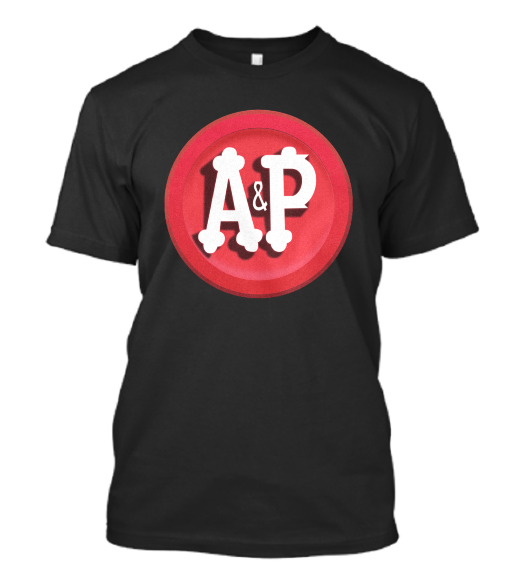 A&P Grocery Stores Retro Red Circle Emblem T-Shirt