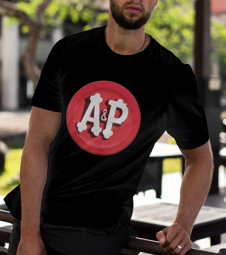 A&P Grocery Stores Retro Red Circle Emblem T-Shirt