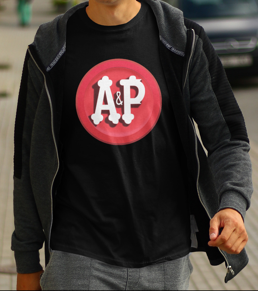 A&P Grocery Stores Retro Red Circle Emblem T-Shirt