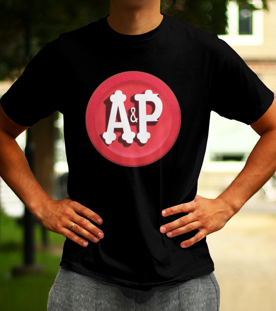A&P Grocery Stores Retro Red Circle Emblem T-Shirt