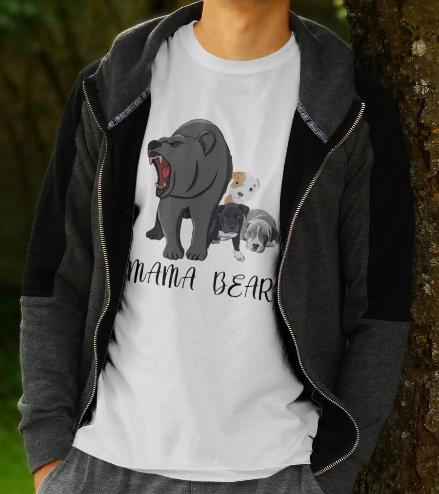 MAMA BEAR With Puppies T-Shirt