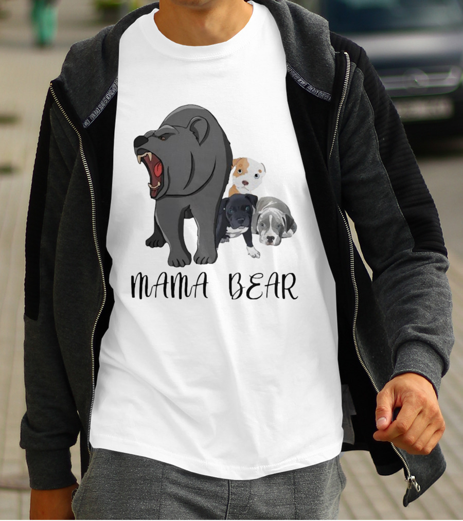 MAMA BEAR With Puppies T-Shirt