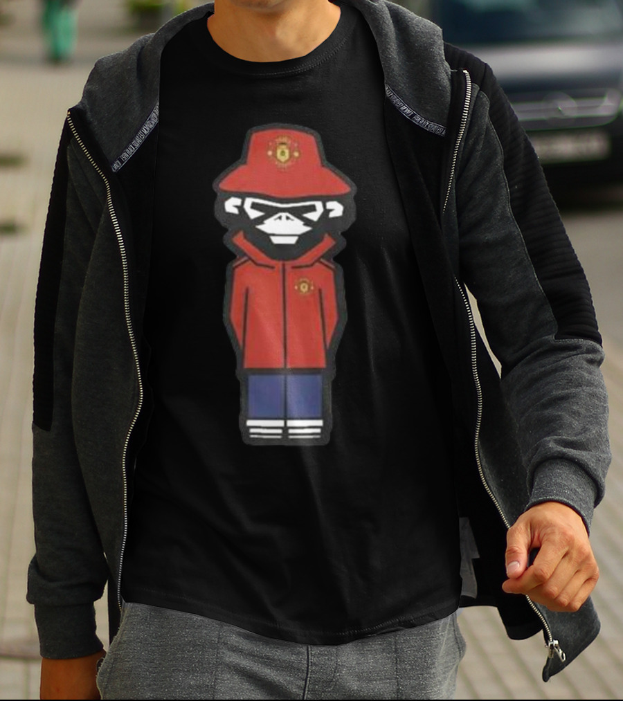 Monkey Wembley Burnage Red Jacket Soccer T-Shirt