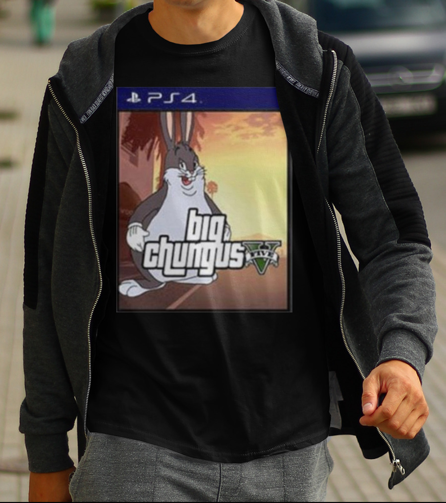 Big Chungus Grand Theft Auto V Sony PlayStation 4 Crossover T-Shirt