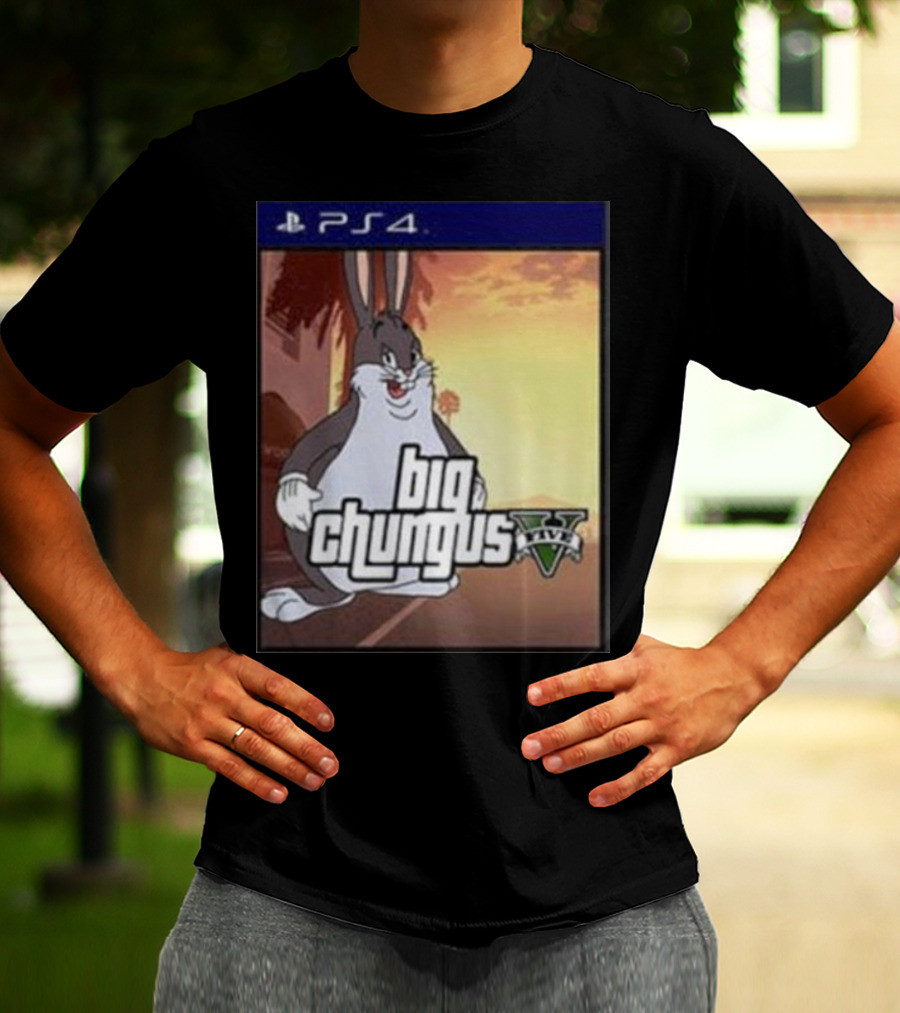Big Chungus Grand Theft Auto V Sony PlayStation 4 Crossover T-Shirt