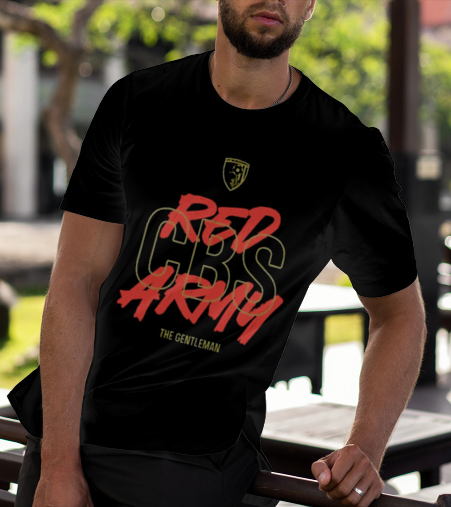 Red CBS Army The Gentleman T-Shirt