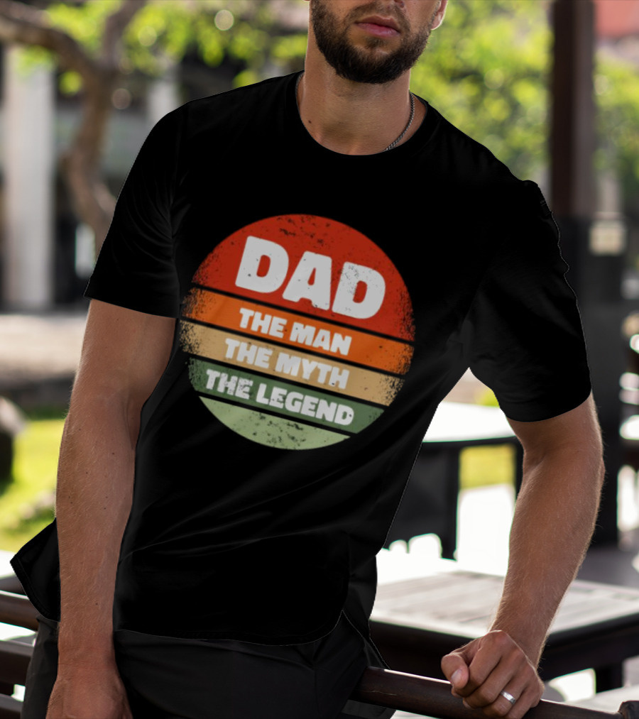 Dad The Man The Myth The Legend Vintage Father's Day T-Shirt