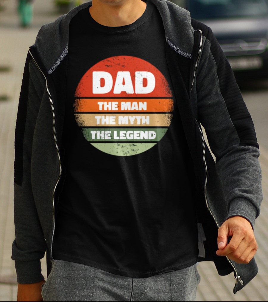 Dad The Man The Myth The Legend Vintage Father's Day T-Shirt