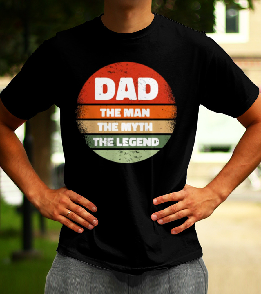 Dad The Man The Myth The Legend Vintage Father's Day T-Shirt