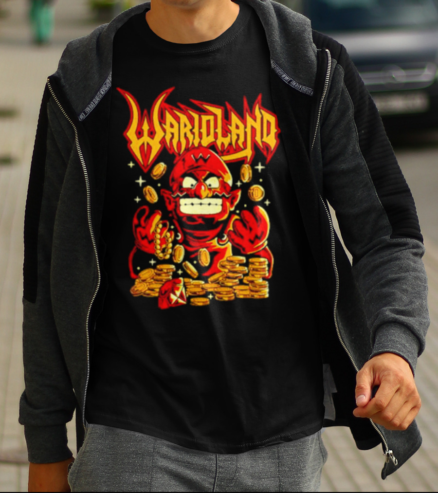 Warioland Coins Character Gaming T-Shirt