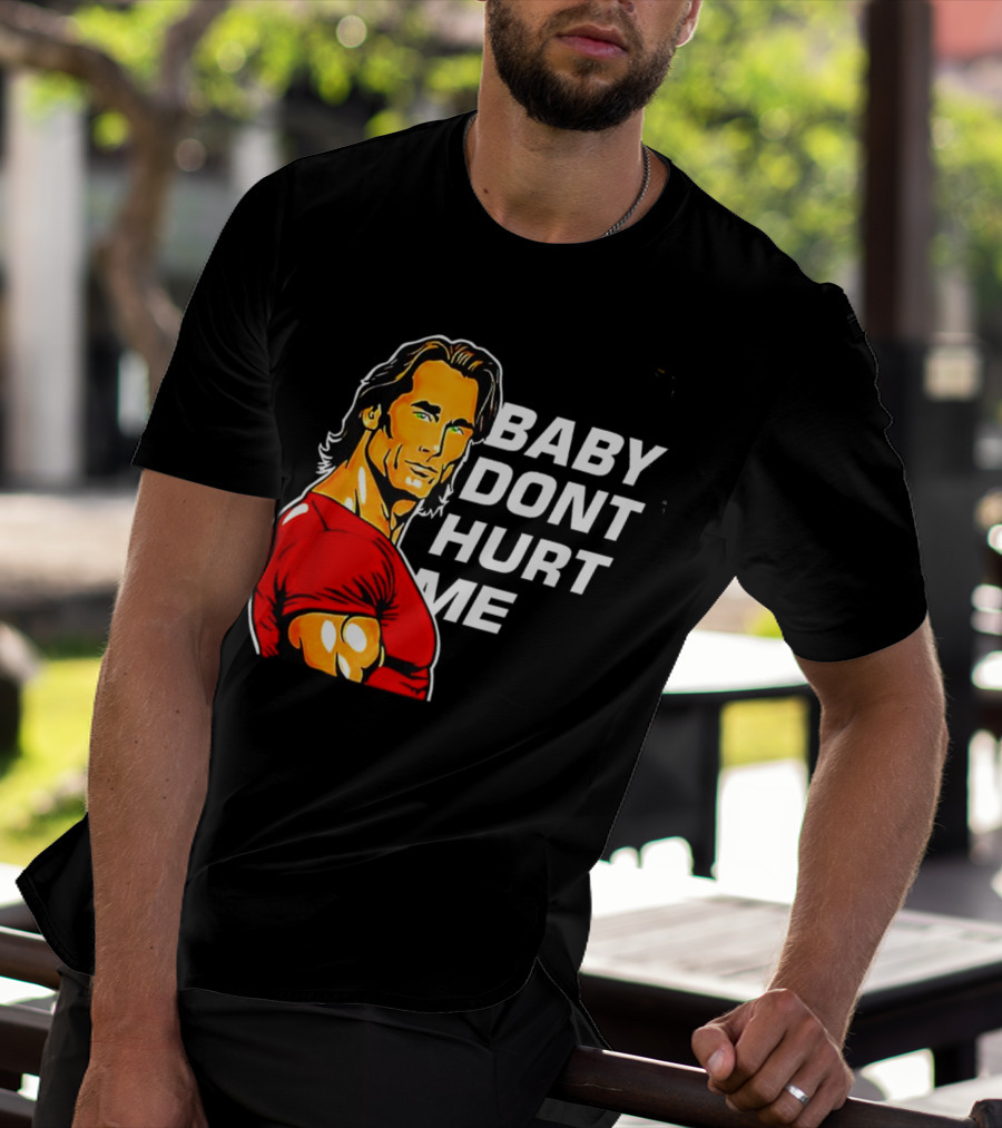 Mike O Hearn Baby Don't Hurt Me Cartoon Red Shirt Comic T-Shirt