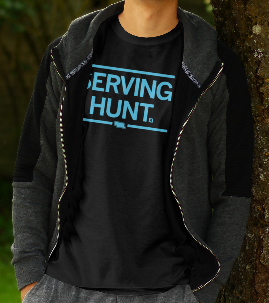 Senator Megan Hunt Serving Hunt Nebraska T-Shirt
