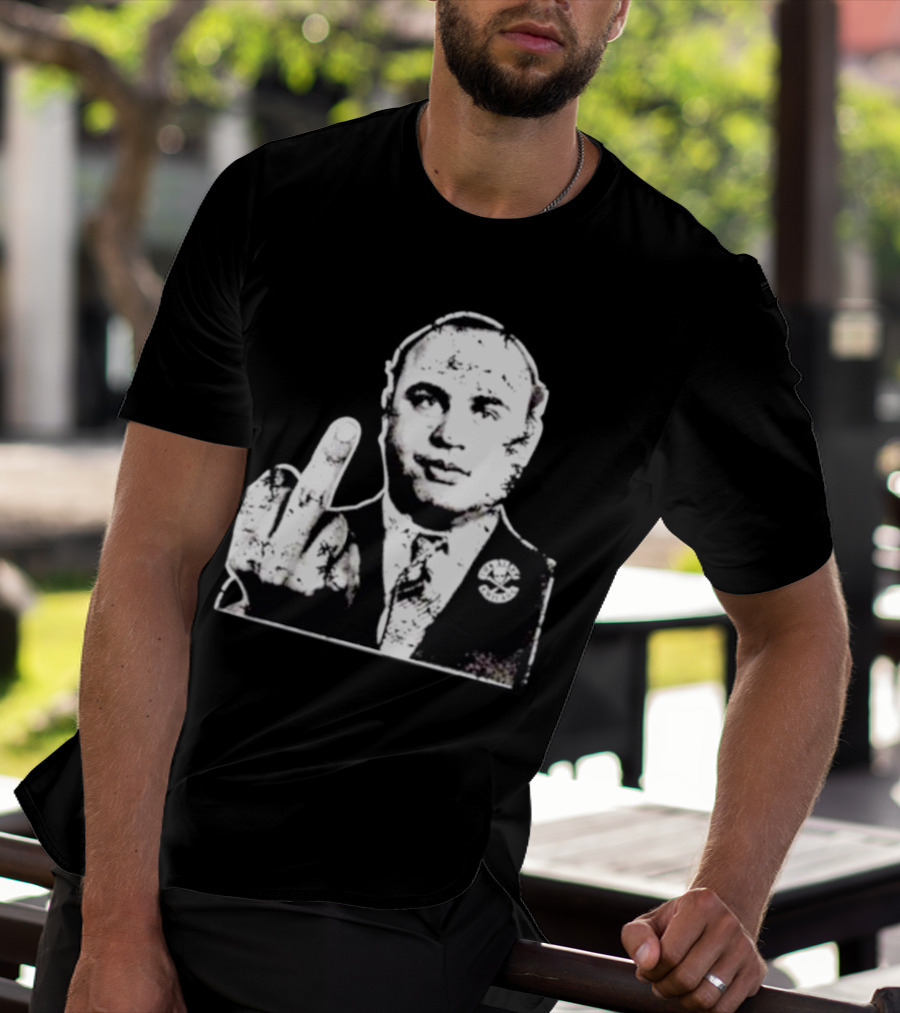 Al Capone Middle Finger Chicago Gangster The Alley T-Shirt