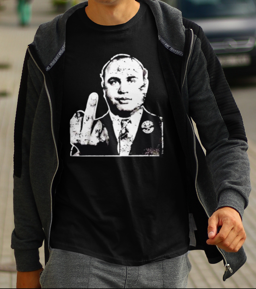 Al Capone Middle Finger Chicago Gangster The Alley T-Shirt