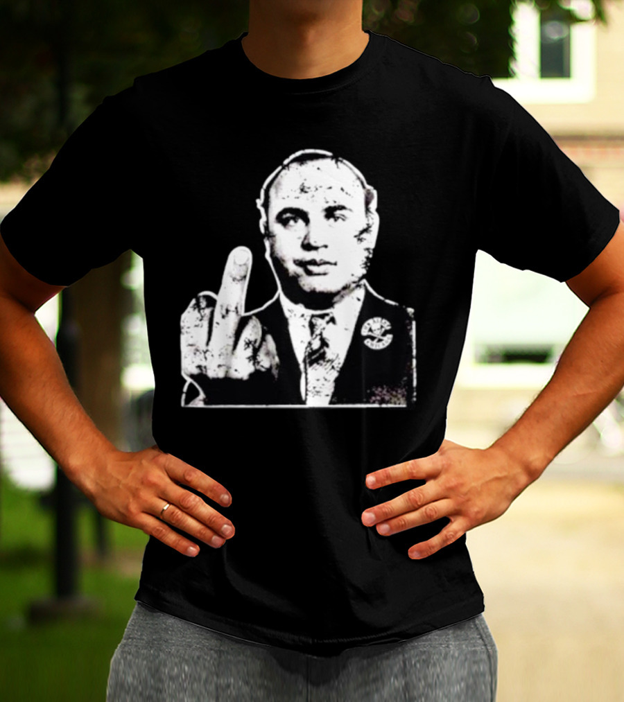 Al Capone Middle Finger Chicago Gangster The Alley T-Shirt