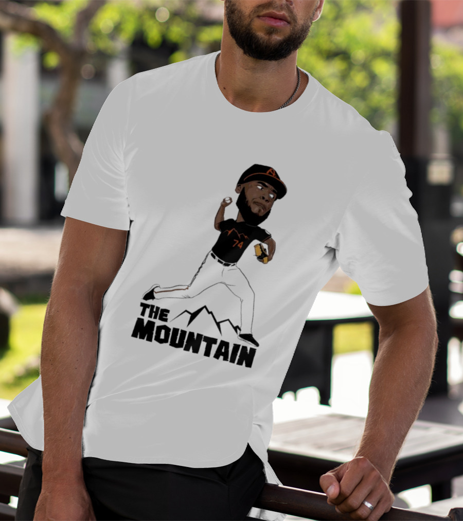 The Mountain Félix Bautista 74 Baltimore Orioles T-Shirt