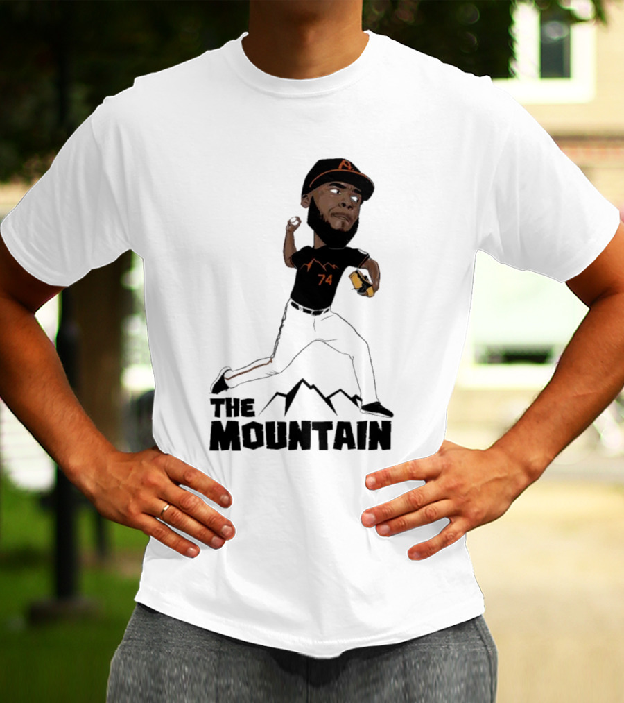 The Mountain Félix Bautista 74 Baltimore Orioles T-Shirt