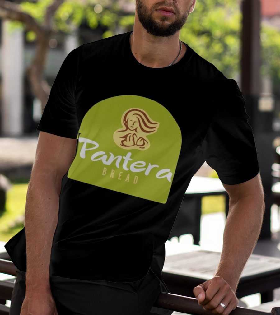 Pantera Bread Parody Logo Icon Green Background T-Shirt